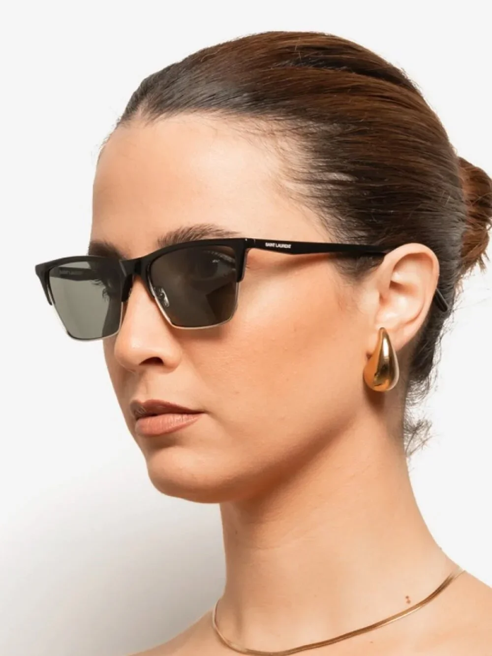 NEW SAINT LAURENT SL 767 001 SUNGLASSES SAINT LAURENT SL767 001 BLACK  EYEWEAR Saint Laurent SL 567/K 001 Sunglasses - US main image 4